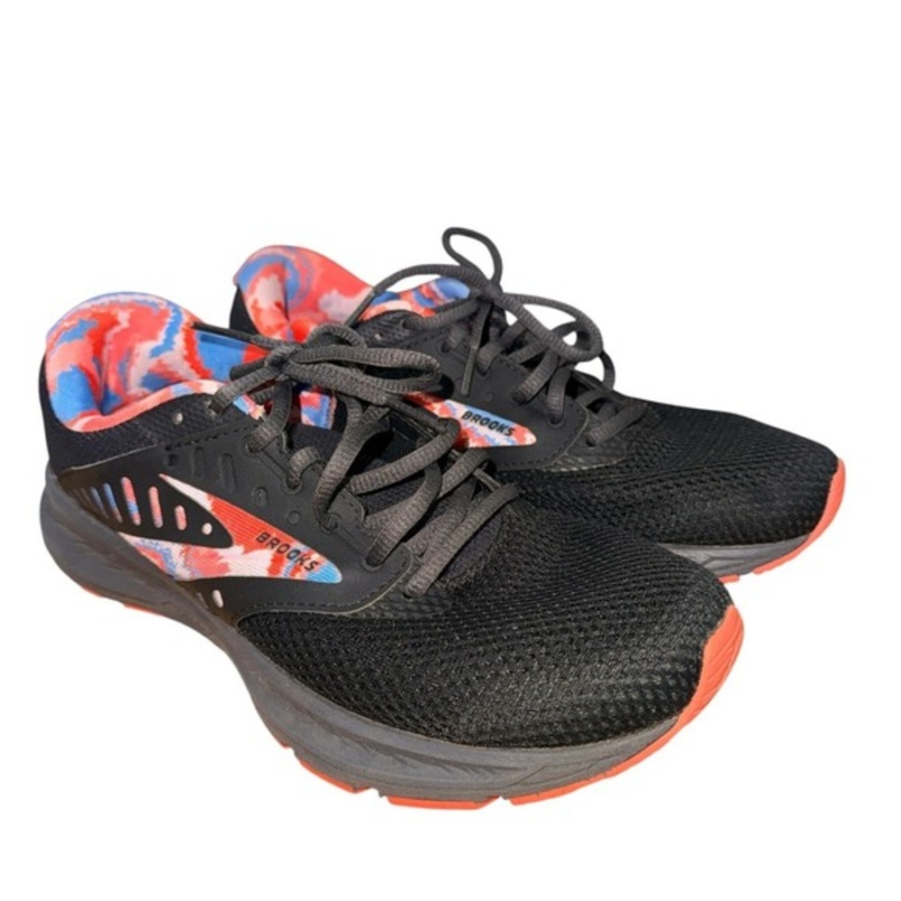 Brooks Range 2 Women 8.5B Pre-Owned Running Shoes Black Multi DNA Mesh Sneakers